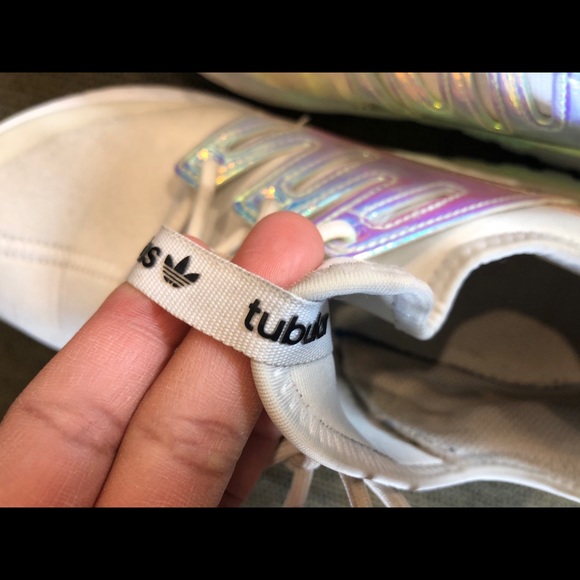 Ultra Rare Adidas Tubular Holographic Iridescent 7 - Picture 8 of 10